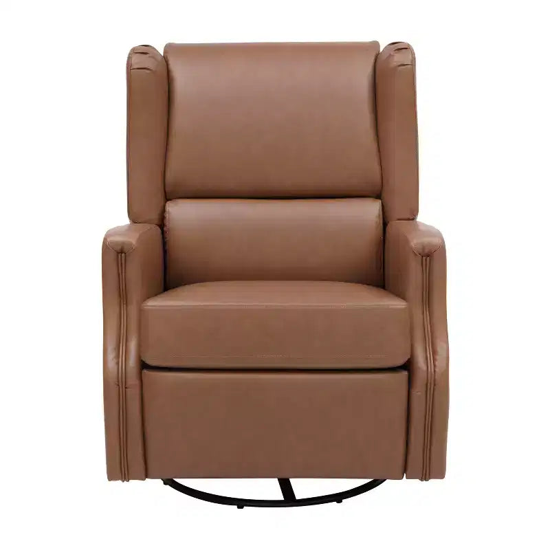 Fauteuil Inclinable Glider Manuel Emma et Oliver avec Pivotement à 360 Degrés, Fauteuil Inclinable à Dossier Ailé Parfait pour le Salon, la Chambre ou la Chambre de Bébé
