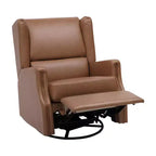 Fauteuil Inclinable Glider Manuel Emma et Oliver avec Pivotement à 360 Degrés, Fauteuil Inclinable à Dossier Ailé Parfait pour le Salon, la Chambre ou la Chambre de Bébé