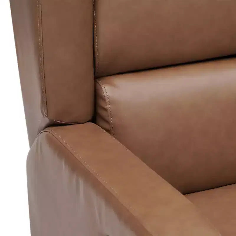 Fauteuil Inclinable Glider Manuel Emma et Oliver avec Pivotement à 360 Degrés, Fauteuil Inclinable à Dossier Ailé Parfait pour le Salon, la Chambre ou la Chambre de Bébé