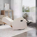 Fauteuil Inclinable Glider Manuel Emma et Oliver avec Pivotement à 360 Degrés, Fauteuil Inclinable à Dossier Ailé Parfait pour le Salon, la Chambre ou la Chambre de Bébé