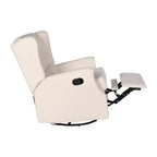Fauteuil Inclinable Glider Manuel Emma et Oliver avec Pivotement à 360 Degrés, Fauteuil Inclinable à Dossier Ailé Parfait pour le Salon, la Chambre ou la Chambre de Bébé