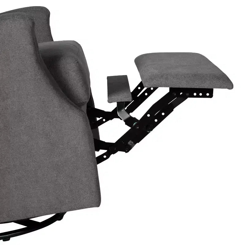Fauteuil Inclinable Glider Manuel Emma et Oliver avec Pivotement à 360 Degrés, Fauteuil Inclinable à Dossier Ailé Parfait pour le Salon, la Chambre ou la Chambre de Bébé