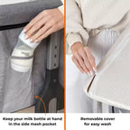 Lit de bébé portable 3-en-1 SereneLife - Hauteur réglable, nacelle amovible et berceau à bascule pour nouveau-nés et tout-petits
