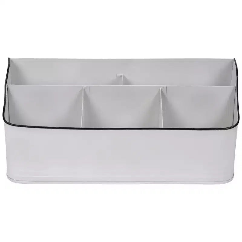 Northlight 14.25 White Rectangular Kitchen Utensil Storage Holder