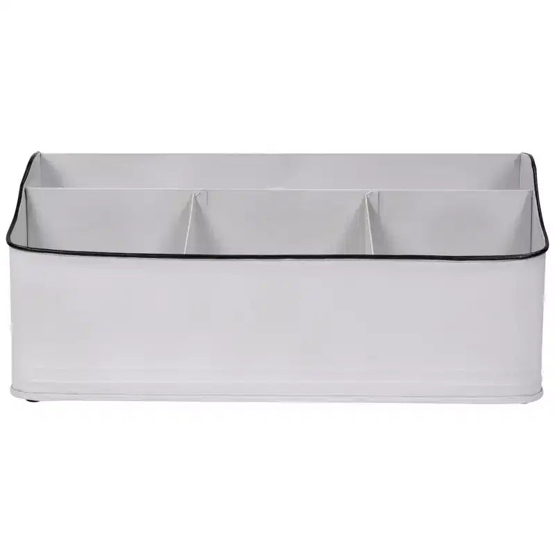 Northlight 14.25 Support de rangement rectangulaire blanc pour ustensiles de cuisine