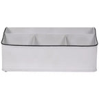 Northlight 14.25 Support de rangement rectangulaire blanc pour ustensiles de cuisine