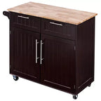 Desserte de cuisine roulante Costway, îlot de rangement robuste, meuble utilitaire