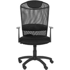 Shane Swivel Desk Chair - Height Adjustable - FOX8504 - Black - Safavieh