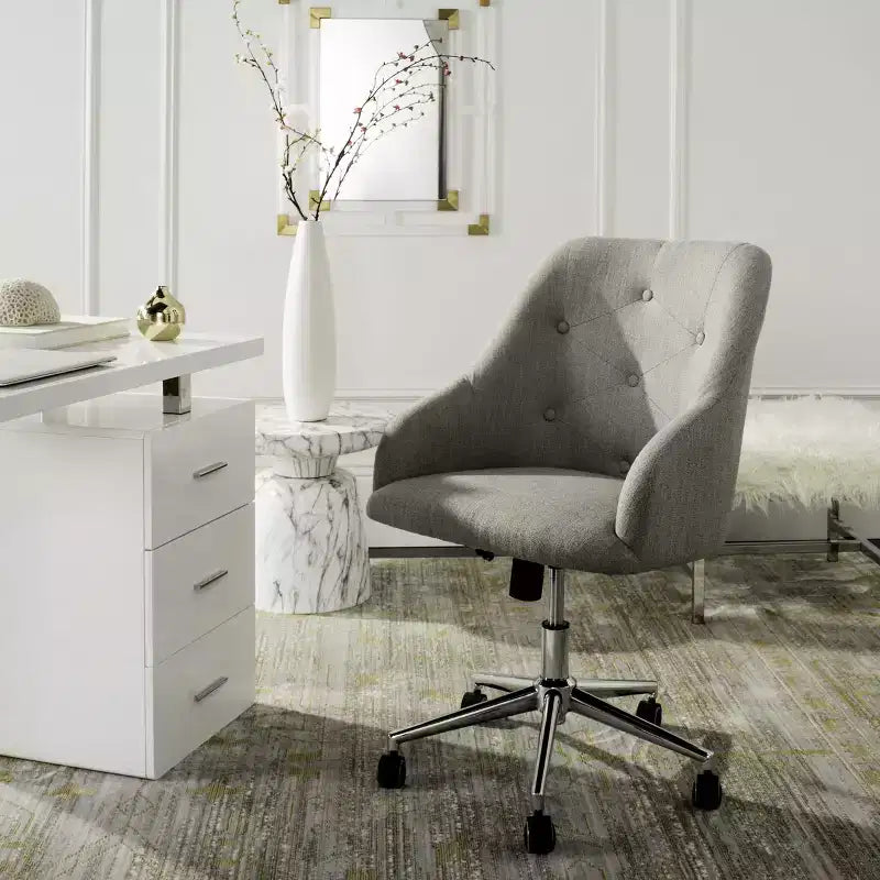 Fauteuil de bureau pivotant Evelynn Tufted - Safavieh