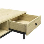 Table basse Brookville de RealRooms, naturelle