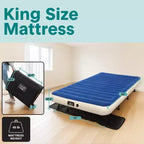 Matelas Gonflable SereneLife EZ-Bed avec Cadre – Lit de Camp de Luxe Auto-Gonflant pour Invités avec Valise à roulettes