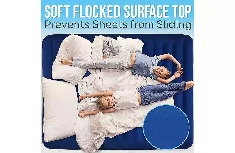 Matelas Gonflable SereneLife EZ-Bed avec Cadre – Lit de Camp de Luxe Auto-Gonflant pour Invités avec Valise à roulettes