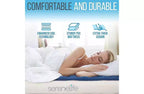 Matelas Gonflable SereneLife EZ-Bed avec Cadre – Lit de Camp de Luxe Auto-Gonflant pour Invités avec Valise à roulettes