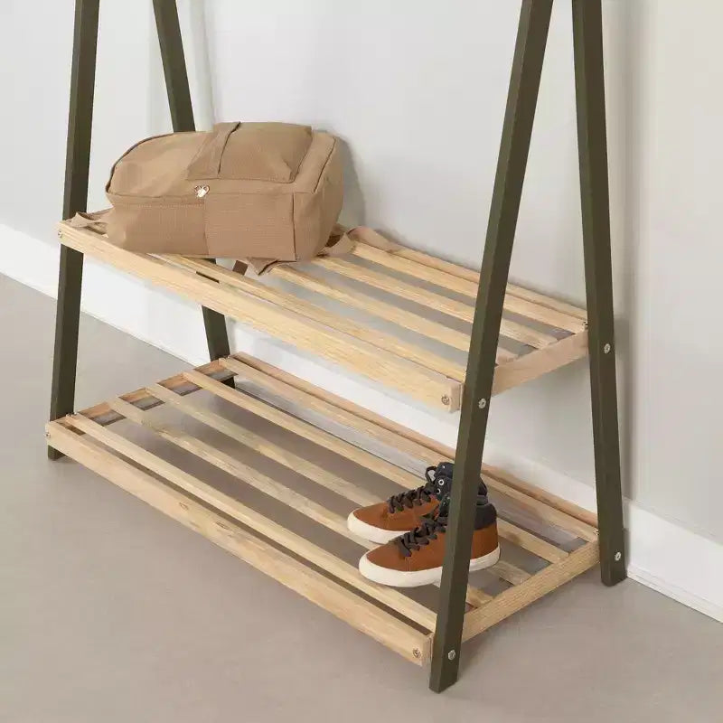 Portant à vêtements avec étagères de rangement Sweedi pour enfants - South Shore