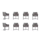 Lot de 8 chaises de salle à manger Serena Modern en similicuir – Manhattan Comfort