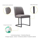 Lot de 8 chaises de salle à manger Serena Modern en similicuir – Manhattan Comfort