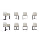 Lot de 8 chaises de salle à manger Serena Modern en similicuir – Manhattan Comfort