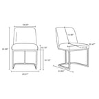 Lot de 8 chaises de salle à manger Serena Modern en similicuir – Manhattan Comfort