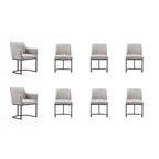 Lot de 8 chaises de salle à manger Serena Modern en similicuir – Manhattan Comfort