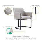 Lot de 8 chaises de salle à manger Serena Modern en similicuir – Manhattan Comfort