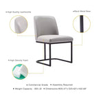 Lot de 8 chaises de salle à manger Serena Modern en similicuir – Manhattan Comfort
