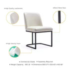 Lot de 8 chaises de salle à manger Serena Modern en similicuir – Manhattan Comfort