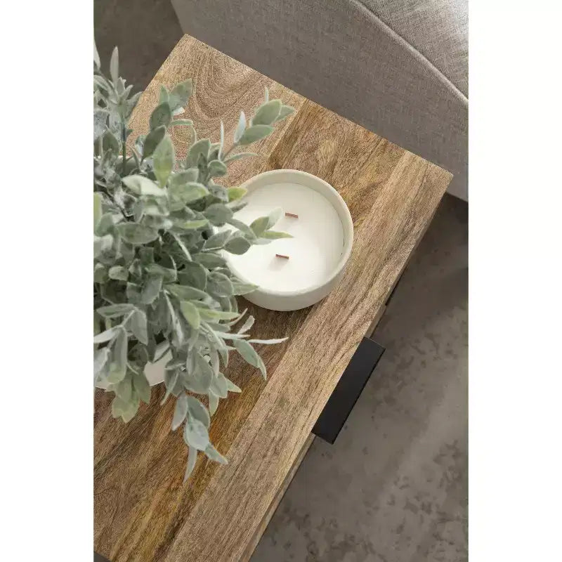 Table d'appoint en bois et métal Kate and Laurel Malone