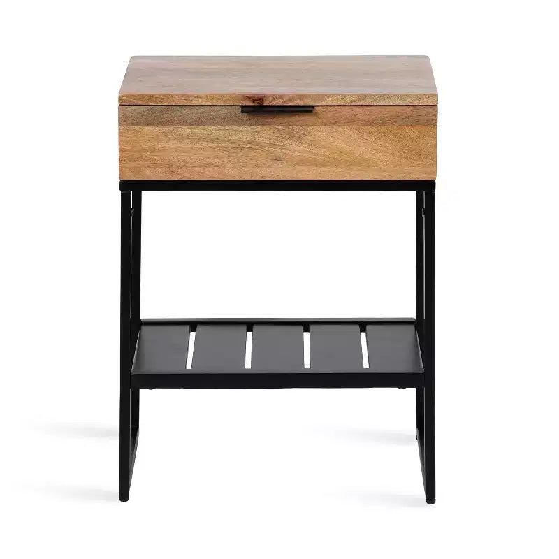 Table d'appoint en bois et métal Kate and Laurel Malone
