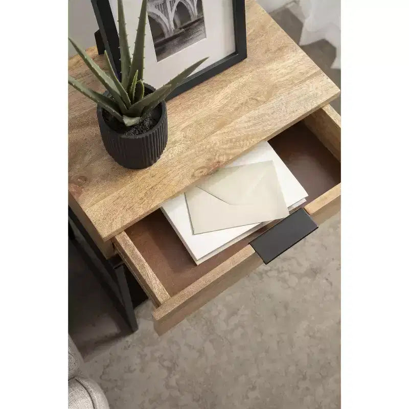 Table d'appoint en bois et métal Kate and Laurel Malone