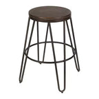 Lot de 4 tabourets de bar en bois et métal Tully de Kate et Laurel