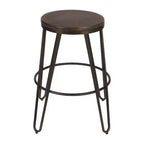 Lot de 4 tabourets de bar en bois et métal Tully de Kate et Laurel
