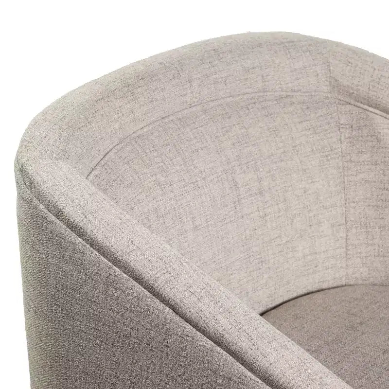 Fauteuil d'appoint style club Emma and Oliver avec base pivotante à 360 degrés et accoudoirs inclinés