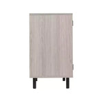 Meuble de bar et buffet classique Flash Furniture Elmont avec meuble à une porte de style Shaker avec rangement pour verres suspendu et étagères ouvertes pour bouteilles