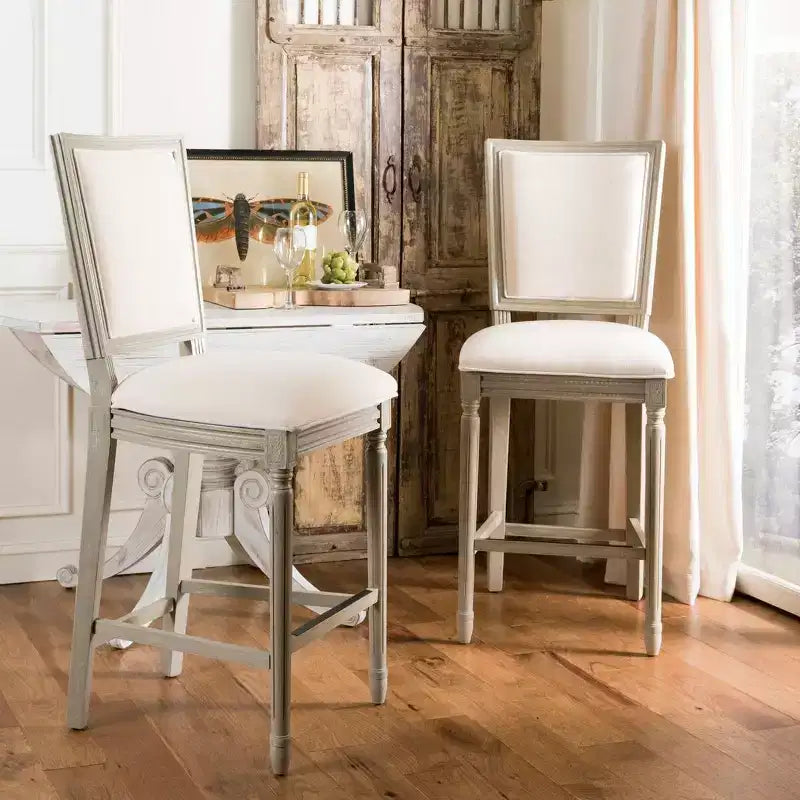 Tabouret de bar rectangulaire Buchanan (lot de 2) - FOX6246 - Safavieh Couture
