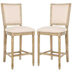 Tabouret de bar rectangulaire Buchanan (lot de 2) - FOX6246 - Safavieh Couture