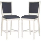 Tabouret de bar rectangulaire Buchanan (lot de 2) - FOX6246 - Safavieh Couture