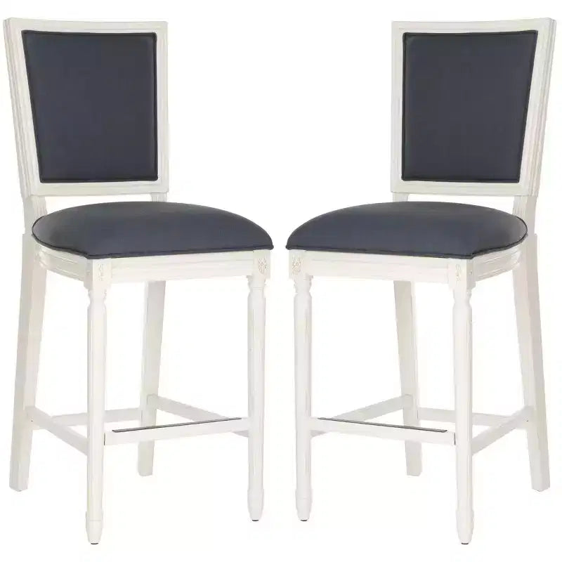 Tabouret de bar rectangulaire Buchanan (lot de 2) - FOX6246 - Safavieh Couture