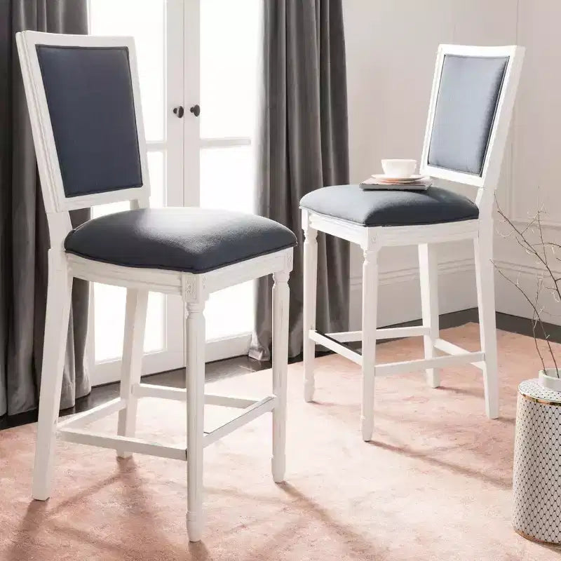 Tabouret de bar rectangulaire Buchanan (lot de 2) - FOX6246 - Safavieh Couture