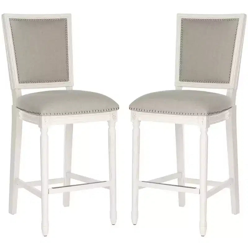 Tabouret de bar rectangulaire Buchanan (lot de 2) - FOX6246 - Safavieh Couture