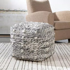 Pouf Ottoman Narol Noir Charbon et Noir Neutre Uttermost
