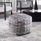 Pouf Ottoman Narol Noir Charbon et Noir Neutre Uttermost