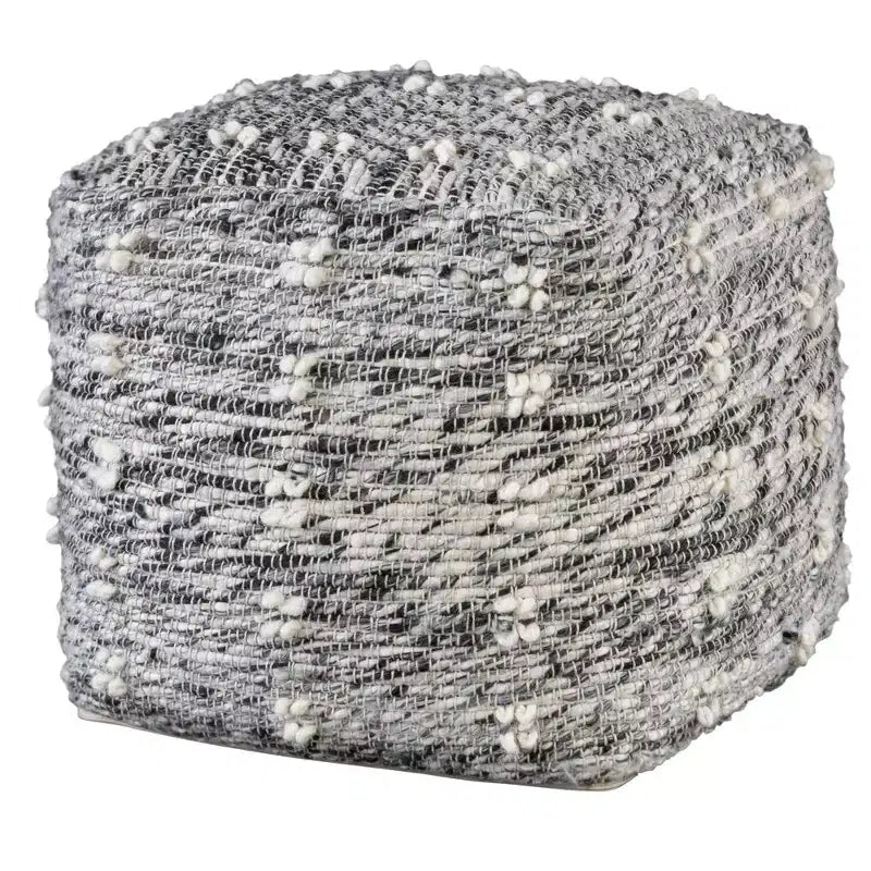 Pouf Ottoman Narol Noir Charbon et Noir Neutre Uttermost