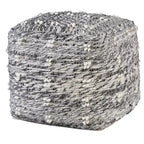 Pouf Ottoman Narol Noir Charbon et Noir Neutre Uttermost