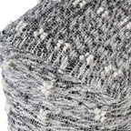 Pouf Ottoman Narol Noir Charbon et Noir Neutre Uttermost