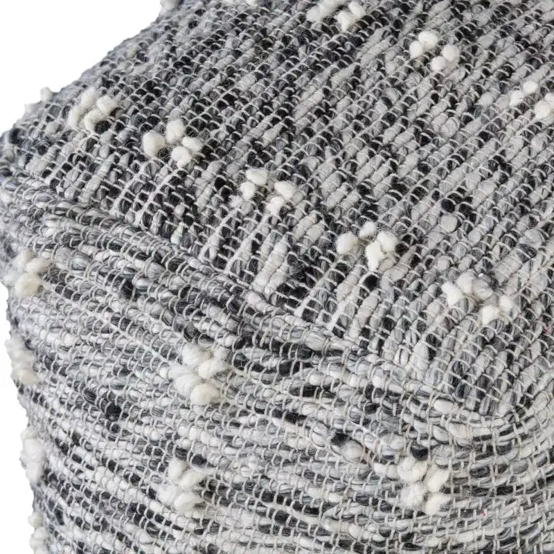 Pouf Ottoman Narol Noir Charbon et Noir Neutre Uttermost