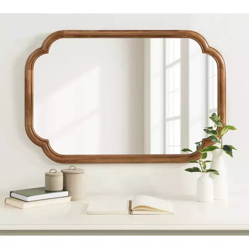 Miroir mural festonné Glenby 24 x 36 - Kate & Laurel All Things Decor