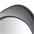Miroir Mural Ovale Abstrait en Bois Noir - Olivia & May