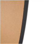 Miroir Mural Ovale Abstrait en Bois Noir - Olivia & May