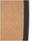 Miroir Mural Ovale Abstrait en Bois Noir - Olivia & May
