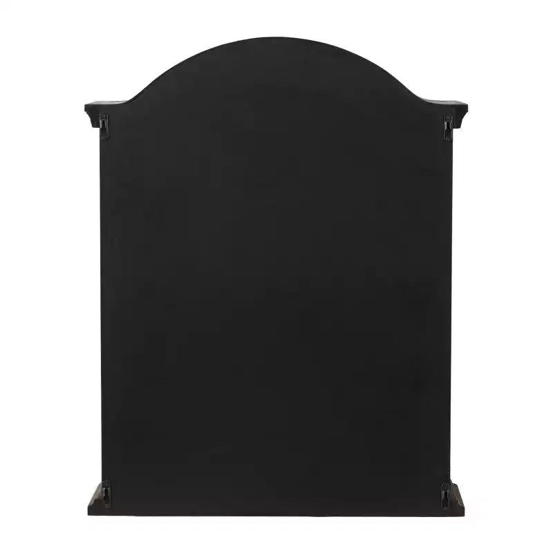 Étagère murale traditionnelle en bois 28x22 avec portes à volets arquées - Olivia & May